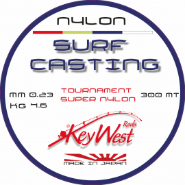Key West Surf Casting Nylon Multicolor 25 mt 0.23mm 4.6kg 300mt